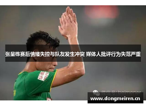 张呈栋赛后情绪失控与队友发生冲突 媒体人批评行为失范严重